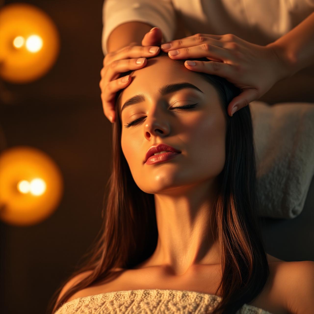 Rituale benessere capelli nel Pre-Detox Hair Spa di Firenze, momento di relax profondo